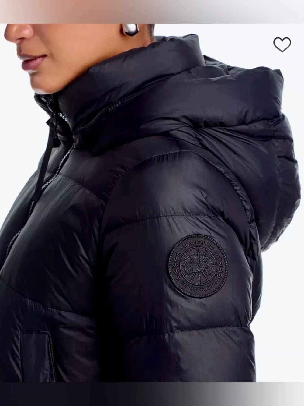 CANADA GOOSE MYSTIQUE EXTEA LONG BLACK PUFFER COAT - Picture 2 of 16